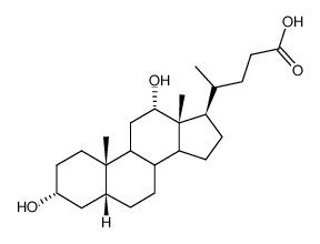 5beta-Cholanic acid-3beta,12alpha-diol structure
