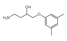 4-amino-1-(3,5-dimethyl-phenoxy)-butan-2-ol结构式