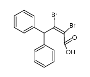 2,3-dibromo-4,4-diphenyl-crotonic acid Structure