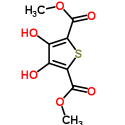 Dimethyl 3,4-dihydroxy-2,5-thiophenedicarboxylate structure
