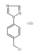 1-ó4-(溴甲基)苯-1H-1,2,4-三唑结构式