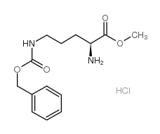 N5-苄氧羰基-L-鸟氨酸甲酯盐酸盐结构式