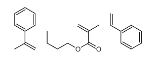 butyl 2-methylprop-2-enoate,prop-1-en-2-ylbenzene,styrene Structure