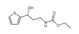 (R)-(3-hydroxy-3-thiophen-2-yl-propyl)carbamic acid ethyl ester结构式