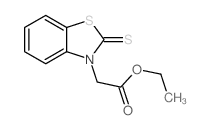 3(2H)-Benzothiazoleacetic acid, 2-thioxo-, ethyl ester结构式