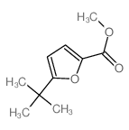 2-Furancarboxylic acid,5-(1,1-dimethylethyl)-, methyl ester Structure