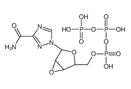 [[(1R,2R,4R,5R)-2-(3-carbamoyl-1,2,4-triazol-1-yl)-3,6-dioxabicyclo[3.1.0]hexan-4-yl]methoxy-hydroxyphosphoryl] phosphono hydrogen phosphate Structure