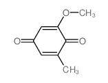 2,5-Cyclohexadiene-1,4-dione,2-methoxy-6-methyl-结构式