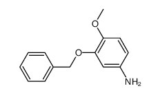 3-苄氧基-4-甲氧基苯胺结构式