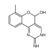 2-amino-7-methyl-5H-chromeno[4,3-d]pyrimidin-5-ol结构式