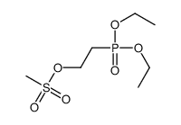 2-diethoxyphosphorylethyl methanesulfonate Structure