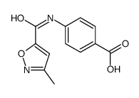 4-[(3-methyl-1,2-oxazole-5-carbonyl)amino]benzoic acid结构式