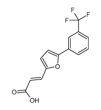 3-[5-[3-(trifluoromethyl)phenyl]furan-2-yl]prop-2-enoic acid Structure
