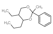 5-ethyl-2-methyl-2-phenyl-4-propyl-1,3-dioxane结构式