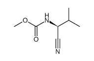 (S)-methyl (1-cyano-2-methylpropyl)carbamate结构式