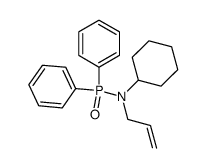 N-allyl-N-cyclohexyl-P,P-diphenylphosphinic amide结构式