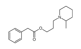 Phenylacetic acid 3-(2-methylpiperidino)propyl ester Structure