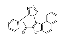 1-[1-(3-phenyl-1,2,4-triazol-4-yl)benzo[e][1]benzofuran-2-yl]ethanone结构式