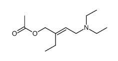 (E)-4-(diethylamino)-2-ethylbut-2-en-1-yl acetate结构式