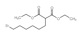 Propanedioic acid,2-(6-bromohexyl)-, 1,3-diethyl ester结构式