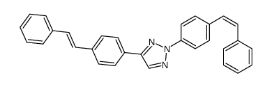 2,4-bis[4-(2-phenylethenyl)phenyl]triazole Structure