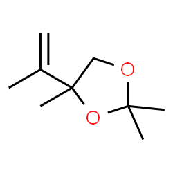 1,3-Dioxolane,2,2,4-trimethyl-4-(1-methylethenyl)- Structure