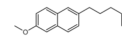 2-methoxy-6-pentylnaphthalene Structure