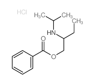 1-benzoyloxybutan-2-yl-propan-2-yl-azanium chloride Structure