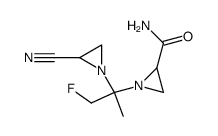 1-[1-(2-Cyano-aziridin-1-yl)-2-fluoro-1-methyl-ethyl]-aziridine-2-carboxylic acid amide Structure