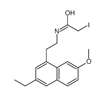N-[2-(3-ethyl-7-methoxynaphthalen-1-yl)ethyl]-2-iodoacetamide结构式