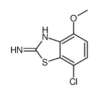 7-氯-4-甲氧基苯并[d]噻唑-2-胺结构式