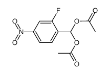 2-fluoro-4-nitrobenzaldehyde-bis-acetate结构式