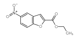 5-硝基苯并呋喃-2-羧酸乙酯结构式