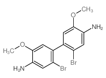 [1,1'-Biphenyl]-4,4'-diamine,2,2'-dibromo-5,5'-dimethoxy- Structure
