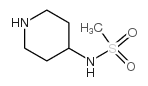 N-(哌啶-4-基)甲磺酰胺结构式