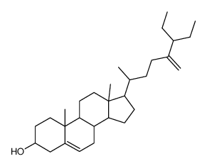 24-(1-Ethylpropyl)-26,27-dinorcholesta-5,24-dien-3β-ol结构式