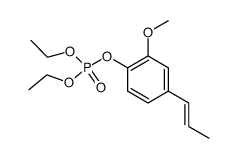 2-Methoxy-4-(1-propenyl)-phenyl-diethylphosphat结构式