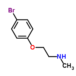 2-(4-溴苯氧基)-N-甲基乙胺结构式