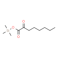 2-Oxooctanoic acid trimethylsilyl ester Structure