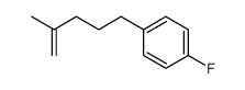 1-Fluoro-4-(4-methyl-4-pentenyl)benzene结构式
