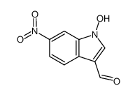 1-hydroxy-6-nitroindole-3-carbaldehyde结构式