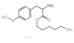 hexyl 2-amino-3-(4-methoxyphenyl)propanoate structure