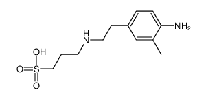 3-[2-(4-amino-3-methylphenyl)ethylamino]propane-1-sulfonic acid Structure