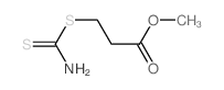 Propanoic acid,3-[(aminothioxomethyl)thio]-, methyl ester Structure