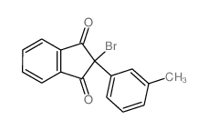 2-Bromo-2-(3-methylphenyl)-1H-indene-1,3(2H)-dione Structure