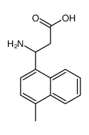 3-氨基-3-(4-甲基-1-萘)-丙酸结构式
