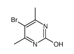 5-溴-4,6-二甲基嘧啶-2(1h)-酮结构式
