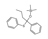 trimethyl(1-phenyl-1-(phenylthio)butoxy)silane结构式