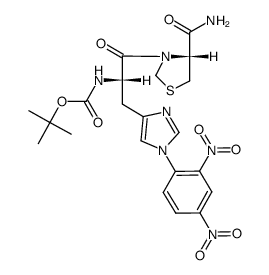 Boc-His(DNP)-Tzl-NH2结构式