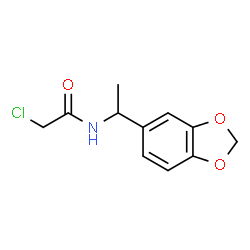 N-[1-(1,3-benzodioxol-5-yl)ethyl]-2-chloroacetamide Structure